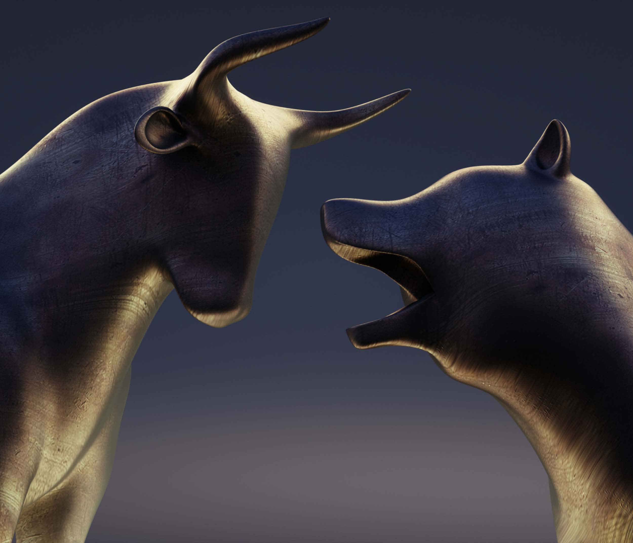 Bull and Bear statues. Article title: Understanding Indexes